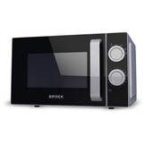 BROCK Electronics Solo Magnetron MWO 2012 SS (20 liter, Zwart/Grijs)