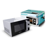 BROCK Electronics Solo Magnetron MWO 2012 SS (20 liter, Zwart/Grijs)