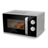 BROCK Electronics Solo Magnetron MWO 2012 SS (20 liter, Zwart/Grijs)