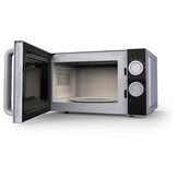 BROCK Electronics Solo Magnetron MWO 2012 SS (20 liter, Zwart/Grijs)