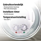 BROCK Electronics Halogeenoven HO 1701 WH (17 liter, Heteluchtoven, Wit)
