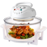 BROCK Electronics Halogeenoven HO 1701 WH (17 liter, Heteluchtoven, Wit)