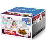 BROCK Electronics Halogeenoven HO 1701 WH (17 liter, Heteluchtoven, Wit)