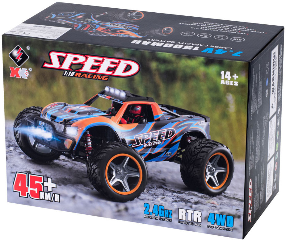 WLtoys 104009 RC Auto Monster Truck (45 km/u, 4WD, 2.4GHz, 1:10)