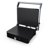 BROCK Electronics Contactgrill HCG 5000 SS (2000W, Anti-aanbaklaag, RVS)