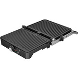 BROCK Electronics Contactgrill HCG 5000 SS (2000W, Anti-aanbaklaag, RVS)