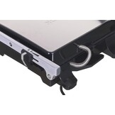 BROCK Electronics Contactgrill HCG 5000 SS (2000W, Anti-aanbaklaag, RVS)