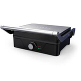 BROCK Electronics Contactgrill HCG 5000 SS (2000W, Anti-aanbaklaag, RVS)