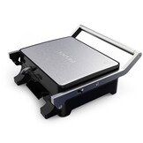 BROCK Electronics Contactgrill HCG 5000 SS (2000W, Anti-aanbaklaag, RVS)