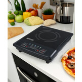 BROCK Electronics Inductiekookplaat HP 2012 (2000W, 1 pits, Ø 25 cm)