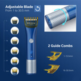 BROCK Electronics Tondeuse BHC 3001 (Blauw, Draadloos, Li-ion-accu)