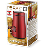 BROCK Electronics Elektrische Koffiemolen CG 2050 RD - Rood