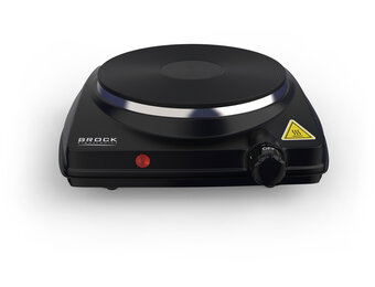 BROCK Electronics Elektrische Kookplaat EP 1500 BK - Zwart