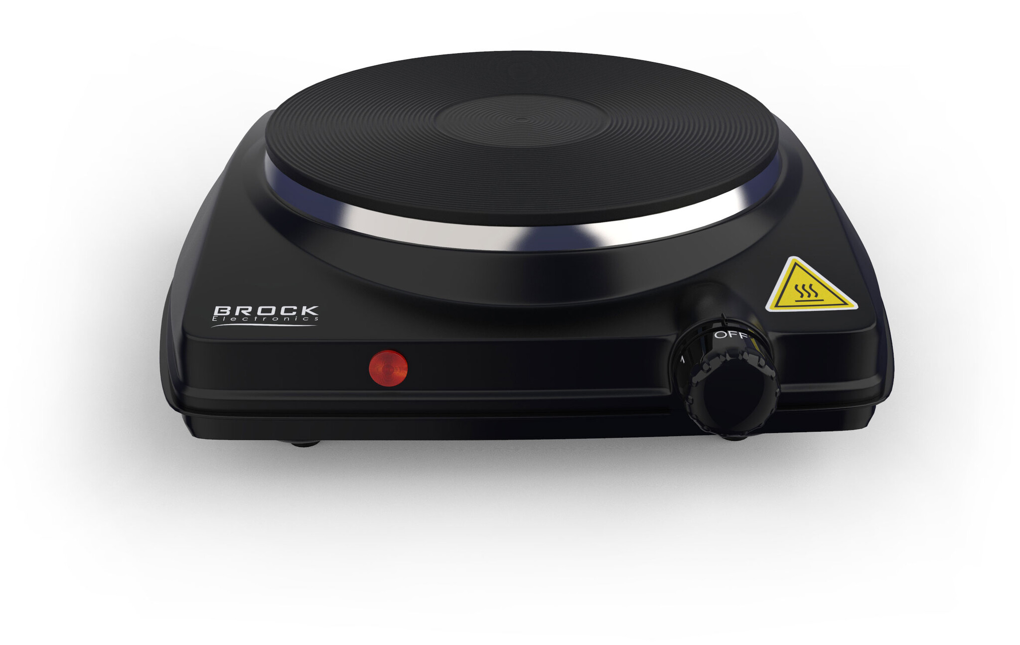 BROCK Electronics Elektrische Kookplaat EP 1500 BK (1500W, Ø 18,5 cm)