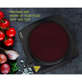 BROCK Electronics Elektrische Kookplaat EP 1500 BK (1500W, Ø 18,5 cm)