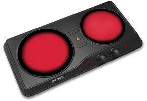 BROCK Electronics Infrarood Kookplaat HPI 3002 BK - Zwart
