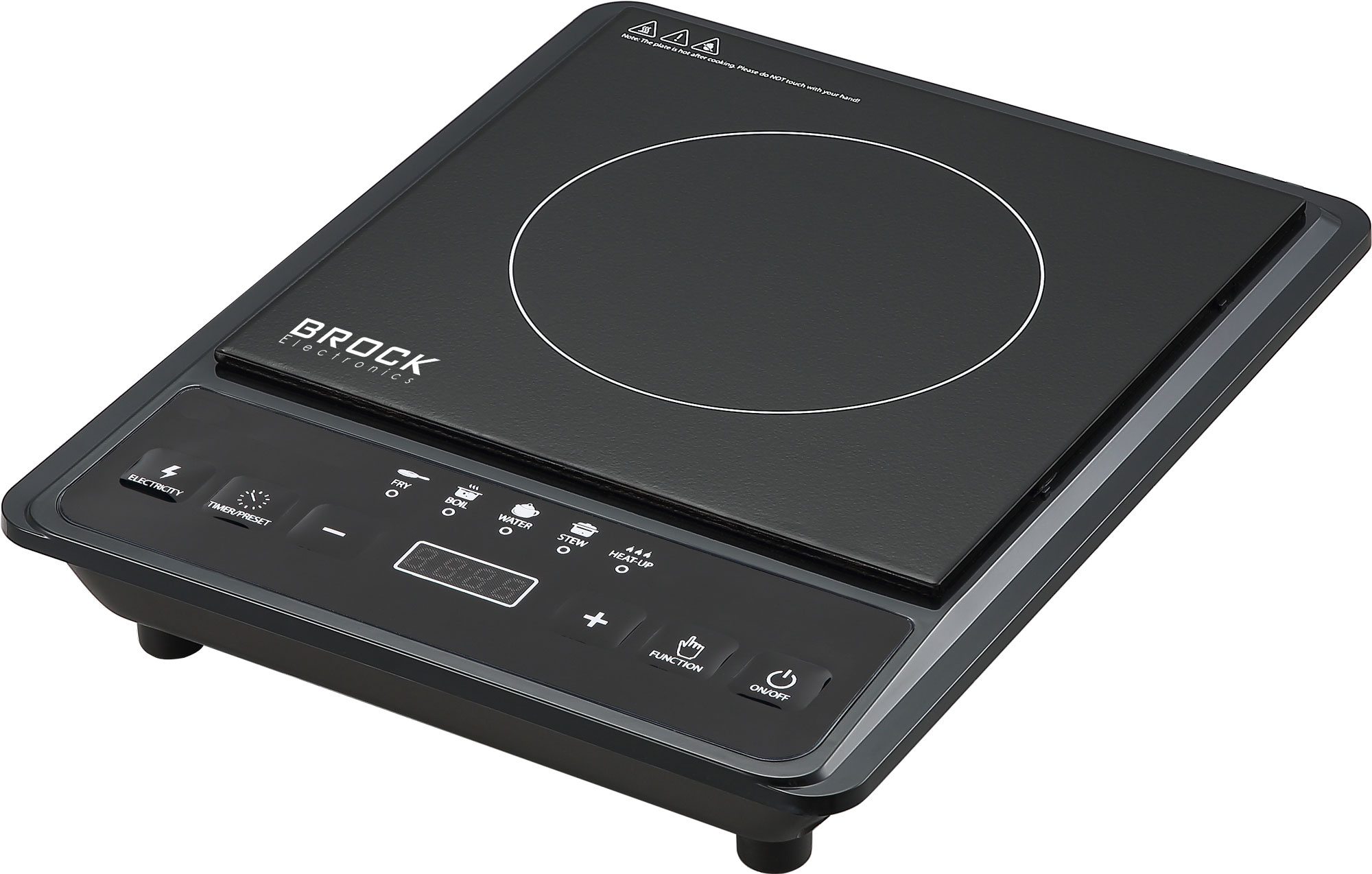 BROCK Electronics Inductiekookplaat HP 2009 (2000W, Ø 25 cm)