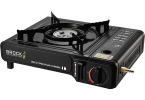 BROCK Electronics Gaskooktoestel PSG 001 BK - Zwart