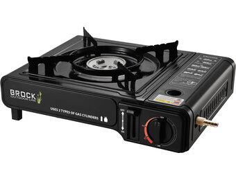 BROCK Electronics Gaskooktoestel PSG 001 BK - Zwart