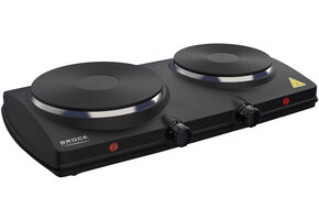 BROCK Electronics Elektrische Kookplaat EP 2000 BK - 2 pits