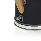 Nedis KAWK510EBK Waterkoker (1.7 liter, Houten handvat, Zwart)