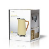 Nedis KAWK510EYW  Waterkoker (1.7 liter, Houten handvat, Geel)