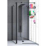 Ruhhy 16723 Hangend Doucherek (Zwart, Monteren zonder boren)