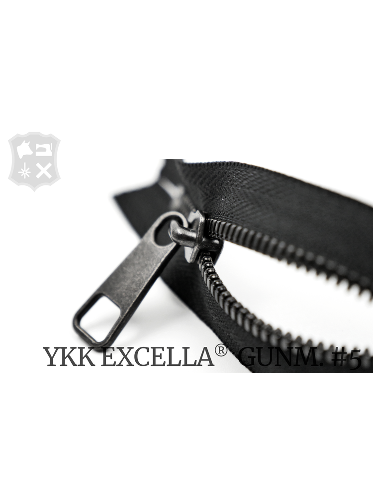 YKK Excella® YKK Excella Rits #5 Gunmetal op maat (enkel) - (zwart 580)