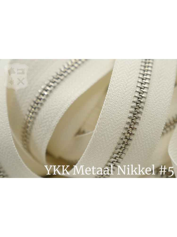 YKK Metaal YKK Metalen rits #5 Nikkel van de rol - Ivoor (841)