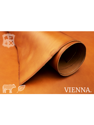 Vienna Cognac plantaardig gelooide tuigleder - De Vienna Collectie