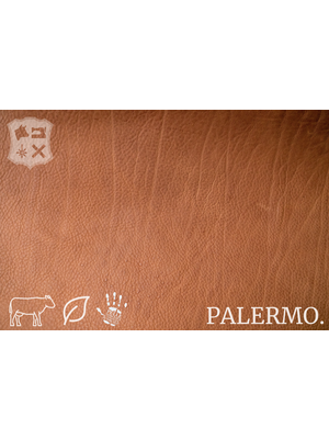 Palermo Palermo plantaardig gelooide tuigleder in Cognac - (D19: Brandy)