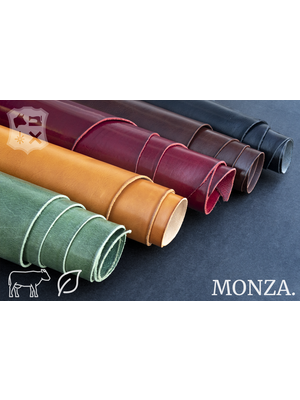 Monza Cognac plantaardig gelooide tuigleder - De Monza Collectie