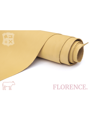 Florence Buttercream - Florence collectie: Strak glad leder met een zijdeglans