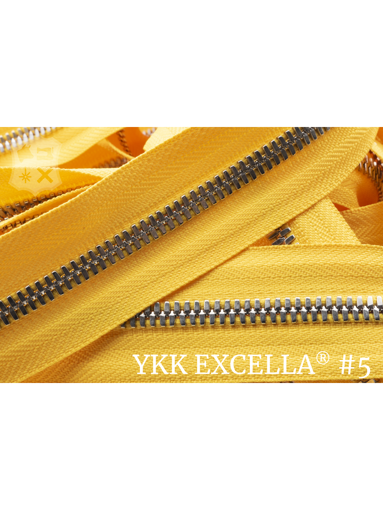 YKK Excella® Excella® #5 Zilver van de rol - (B13 - Geel 001)