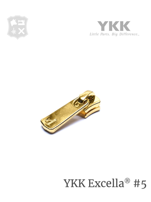 YKK Excella® Excella® sluiter & puller #5, elite light gold
