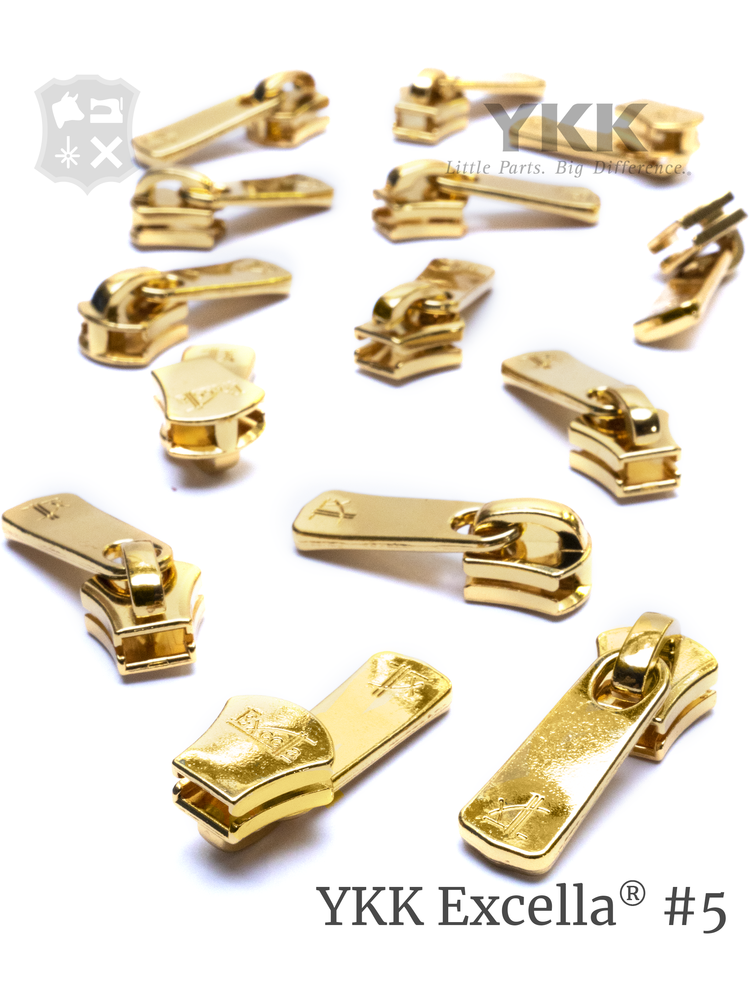 YKK Excella® Excella® sluiter & puller #5, elite light gold