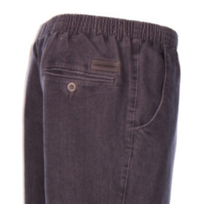 Luigi Morini Elastische jeans broek Amberg zwart Maat 29