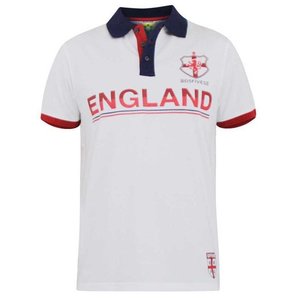 Polo shirt Engeland wit 3XL