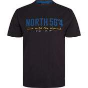 North56 T-shirt 99865/099 zwart 5XL