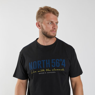 North56 T-shirt 99865/099 zwart 5XL