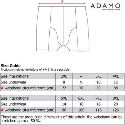 Adamo ROYAL boxer côtelé 129401/700 2XL