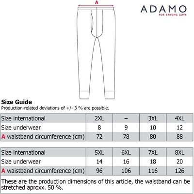 Adamo JEANS onderbroek lang 129503/360 8XL