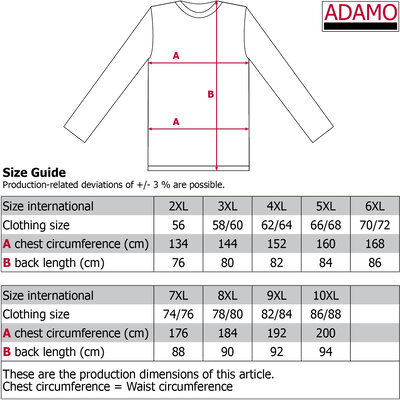Adamo Pyjama Long 119262/590 10XL