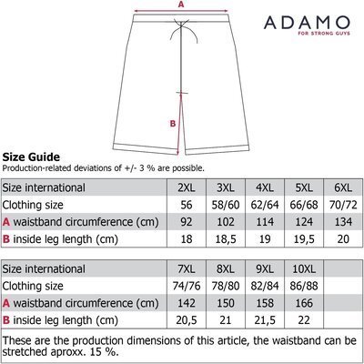 Adamo GERD Pyjama Korte Broek 119212/360 5XL