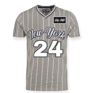 Big MC T-shirt Baseball gris 8XL