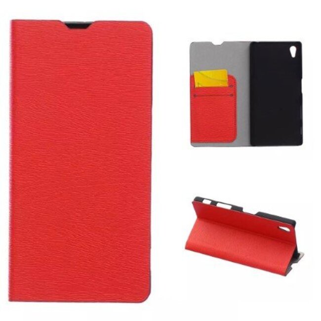 Book Case voor Sony Xperia Z5 - Rood