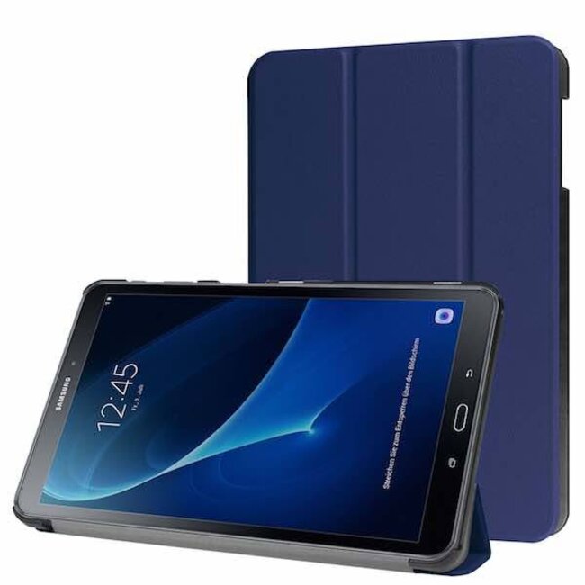 Case2go - Hoes voor de Samsung Galaxy Tab A 10.1 (2016/2018) -Tri-Fold Book Case - Donker Blauw