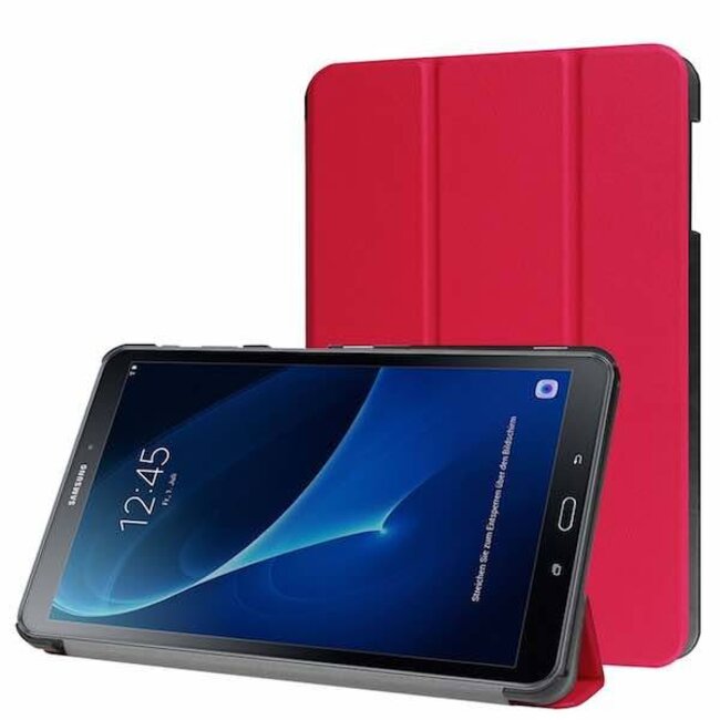 Case2go - Hoes voor de Samsung Galaxy Tab A 10.1 (2016/2018) -Tri-Fold Book Case - Rood