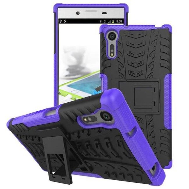 Schokbestendige Back Cover voor Sony Xperia XZ - Paars