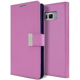 Mercury Goospery Samsung Galaxy S8 Plus Rich Diary Wallet Case Paars